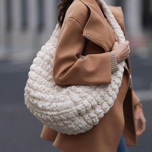JASON WU Large Bubble Hobo Leather Shoulder Bag